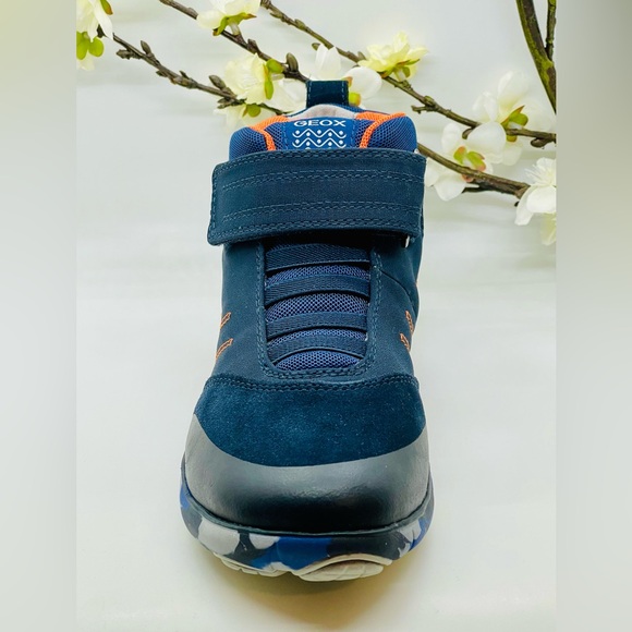 Geox Boys Shoes J NEBULA B. B Size: 3 1/2US / 35EU / 2 1/2UK Navy/Orange - Picture 4 of 15
